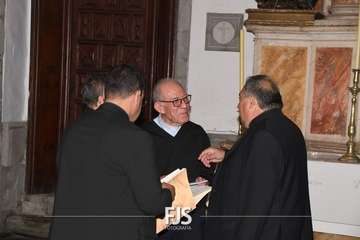 Visita del nuncio del Papa a la Basílica de Telde/Francisco Javier Santana y Antonio Alí.